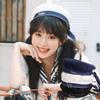 Japanese Style Beret Hat Ribbon Bowknot Uniform Hat Sweet Sailor Hat  for School Stage Performance