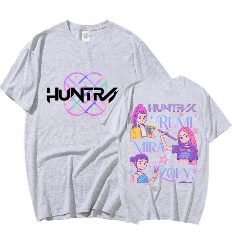 K-pop Demon Hunters Rumi Mira Zpey 2025 Film Graphic T-Shirt Men Women Harajuku High Quality Oversized Cotton T Shirt Streetwear