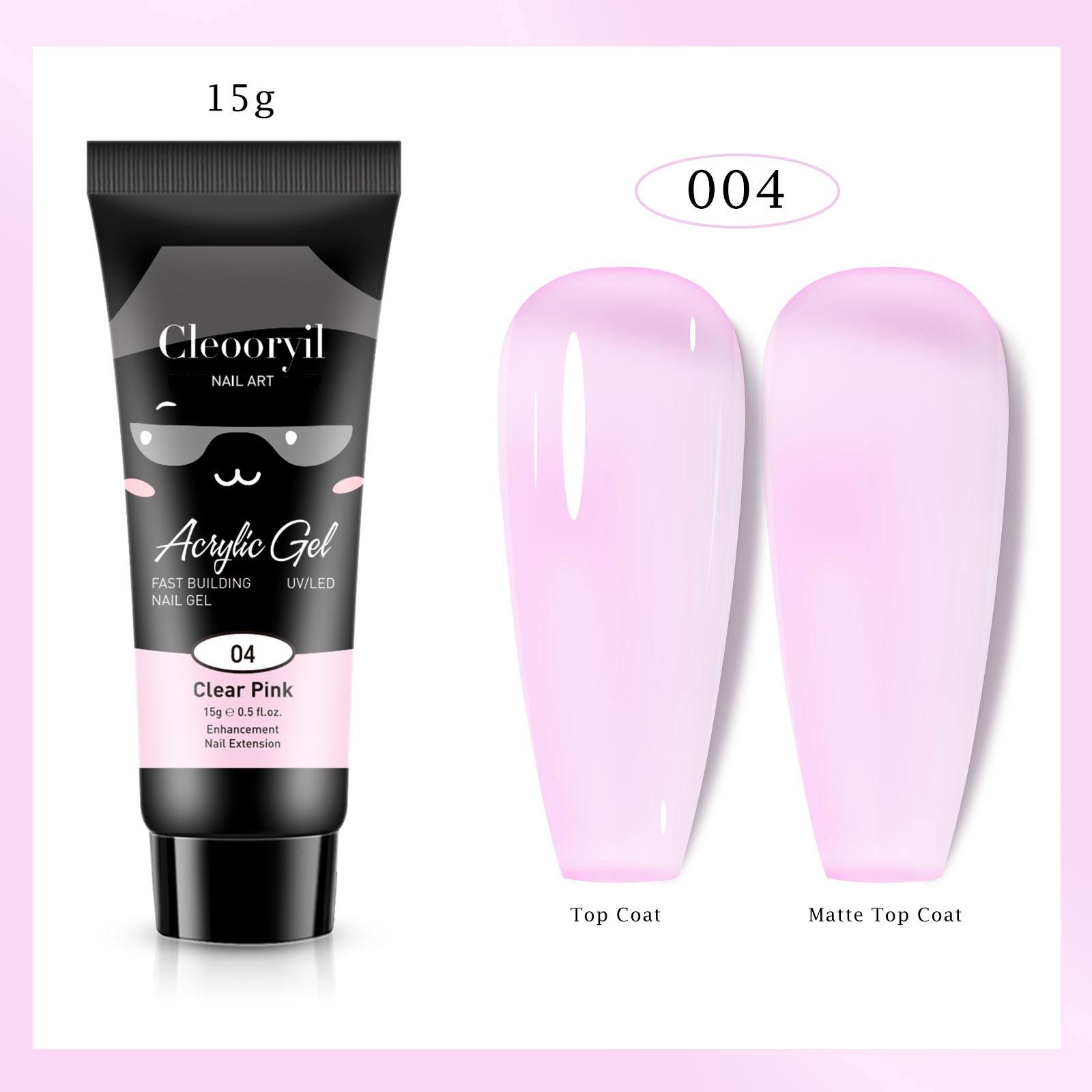 

УФ Твердый Гель для Наращивания Ногтей, 15 мл - Быстрый Кристаллический Гель для Быстрого Нанесения