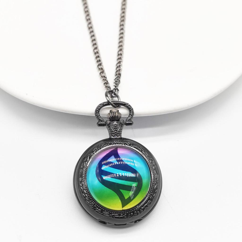 Genshin Kids' Retro Flip Pocket Watch with Custom Photo Options