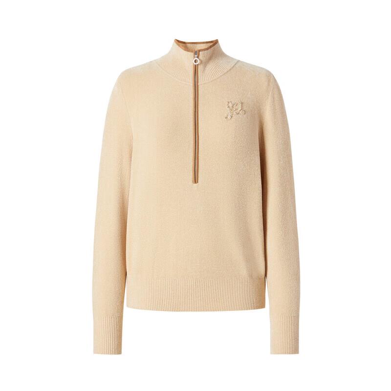 JU ZI ANNA & CO Women's Retro Color Block Chenille Hooded Sweater