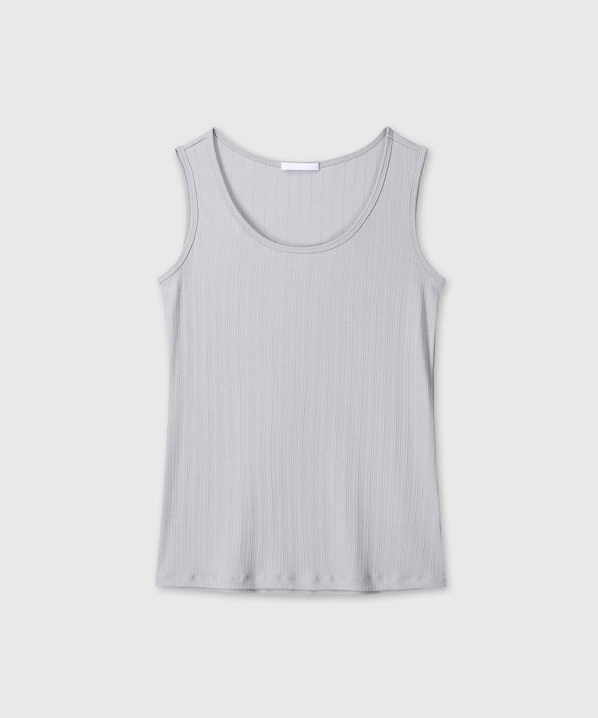 Daibeuinumeon Ribbed Soft Sleeveless (Light Gray)