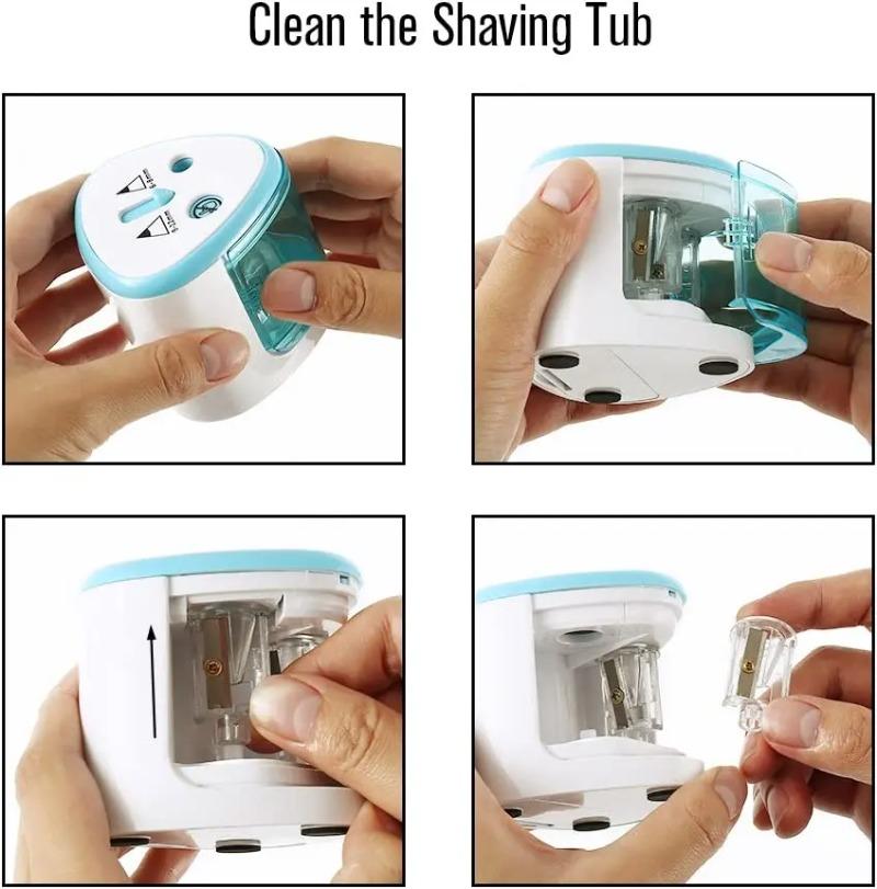 Two-hole Electric Automatic Pencil Sharpener Switch Pencil Sharpener Home Office School Supplies Stationery Art