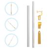 Telescoping Clothes Reach Pole Heavy Duty Retractable Clothesline Rod for Drying At Home Balcony Clothesline Pole
