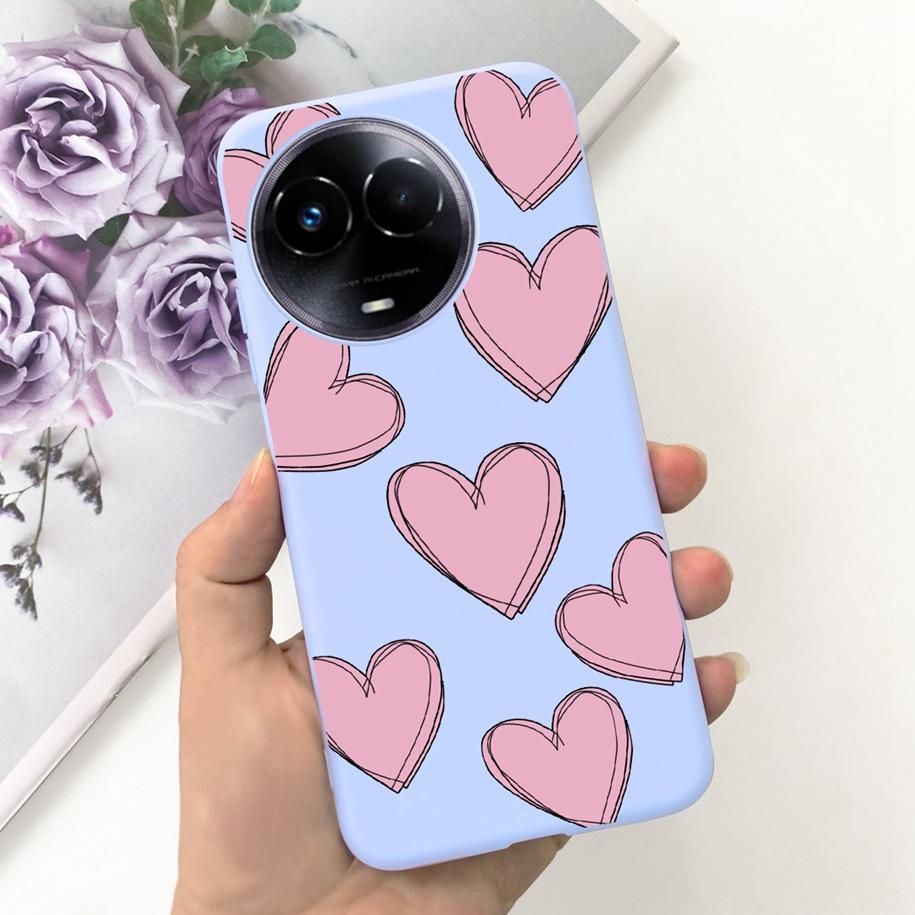Shockproof Case For Realme 11 5G / Realme 11X Phone Cover Fashion Girls Soft Silicone Funda For Realme11 11 X 2023 RMX3785 Coque