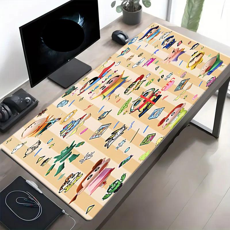 Crayon Shin Baskılı Mouse Pad, Kaymaz Masaüstü klavye Matı, PC Dizüstü Oyun Çalışma Günlük Kullanım için, Havalı Festival Sürpriz Hediye