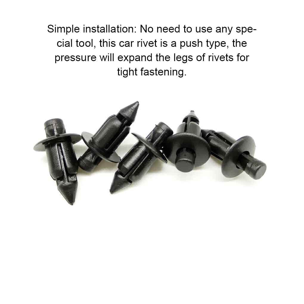 Generic Car Fender Retainer Clip Rivet Assortment Door Panel Trim Splash Shield Push Pin for 6mm Hole Accessories