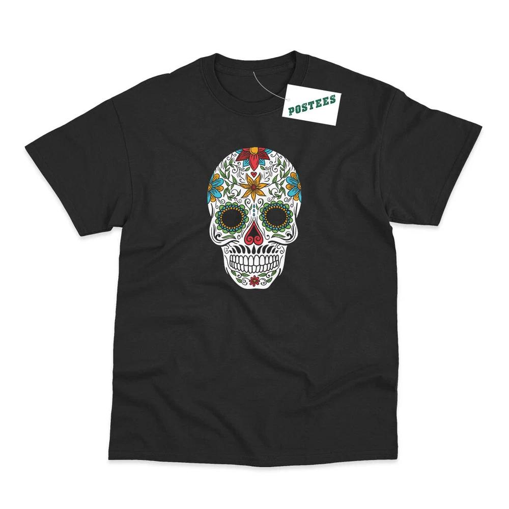 Sugar Skull Candy Day Of The Dead DA De Muertos Mexico TShirt S