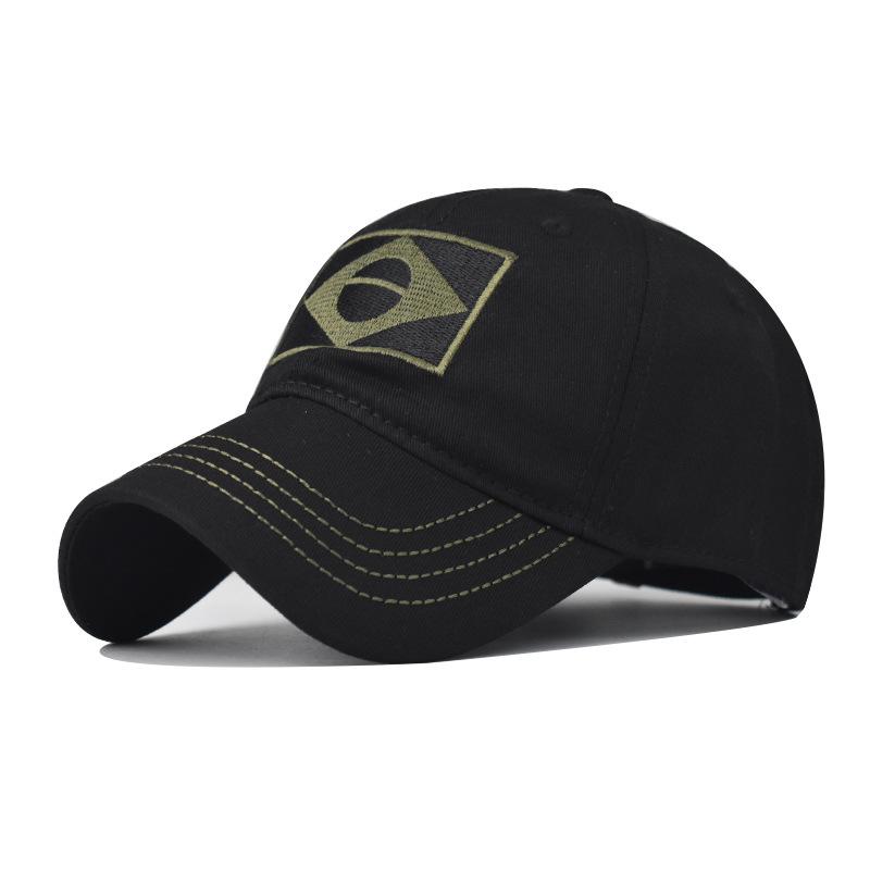 Camo Baseball Cap Men Summer Brazil Flag Sun Protection Snapback Caps Male Casual Airsoft Hat Outdoor Fishing Hiking Camping Hat