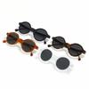 Retro Round Frame Reading Sunglasses Unisex Vintange High-Definition and Comfortable Anti Blue Light Presbyopia Eyewear To+4.0