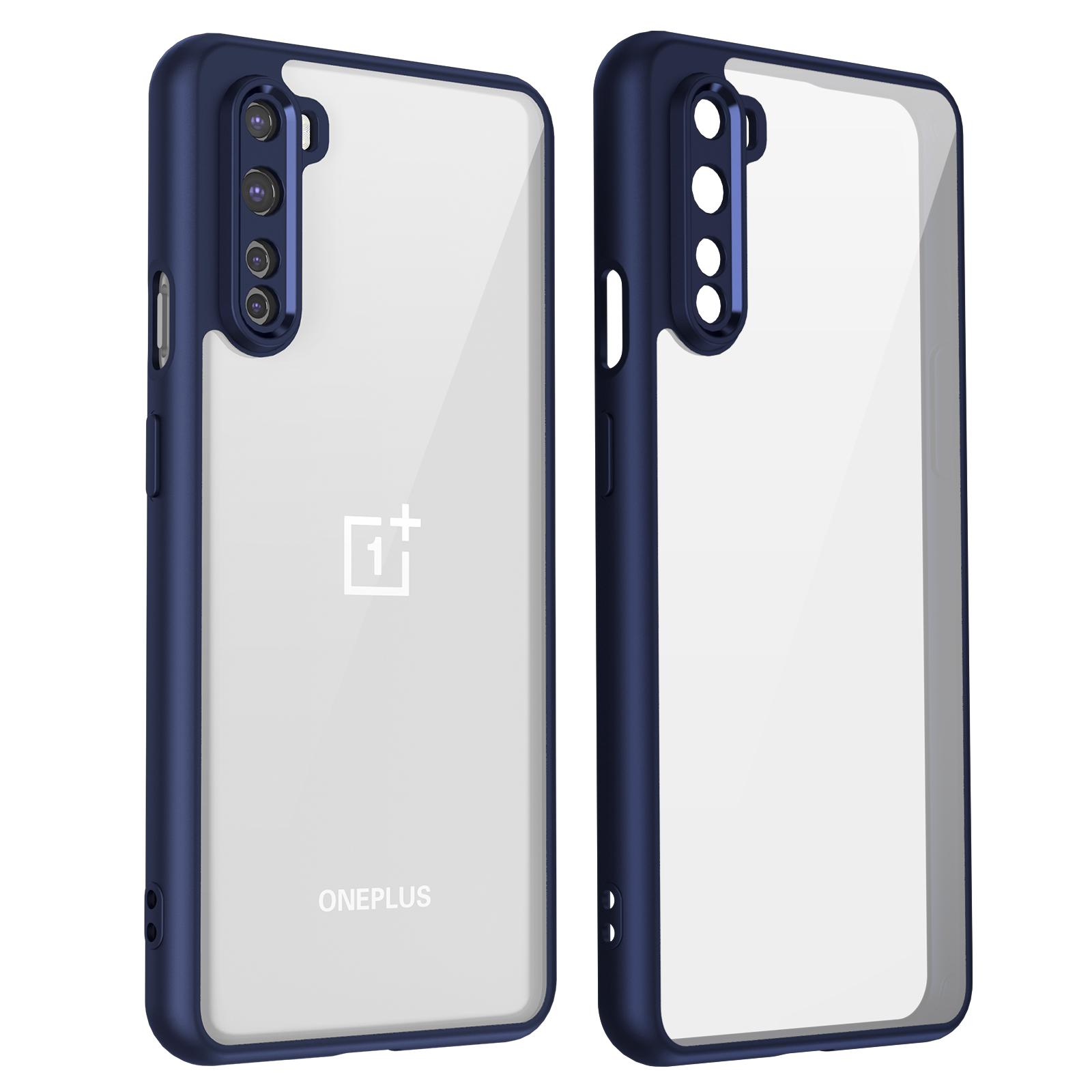 

Oneplus Nord AC2001 AC2003 Case Clear TPU Shockproof Bumper with Clear Back Hard Cover Phone Case for Oneplus Nord AC2001 AC2003 Pc + tpu&OnePlus Nord синий