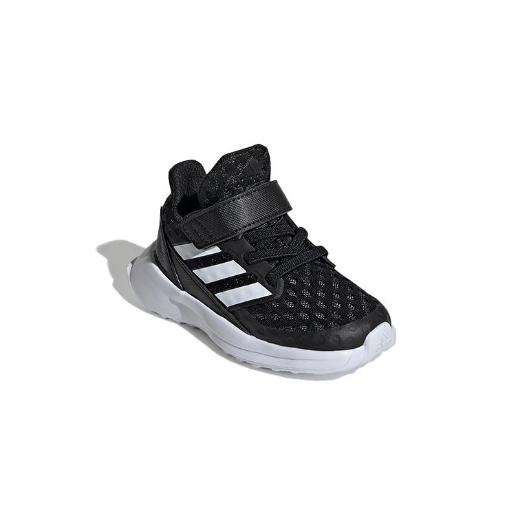New Adidas Rapidarun Elite Cushioned Wear-Resistant Breathable Low-Top Toddler Shoes Black White Infant And Toddler EF9277