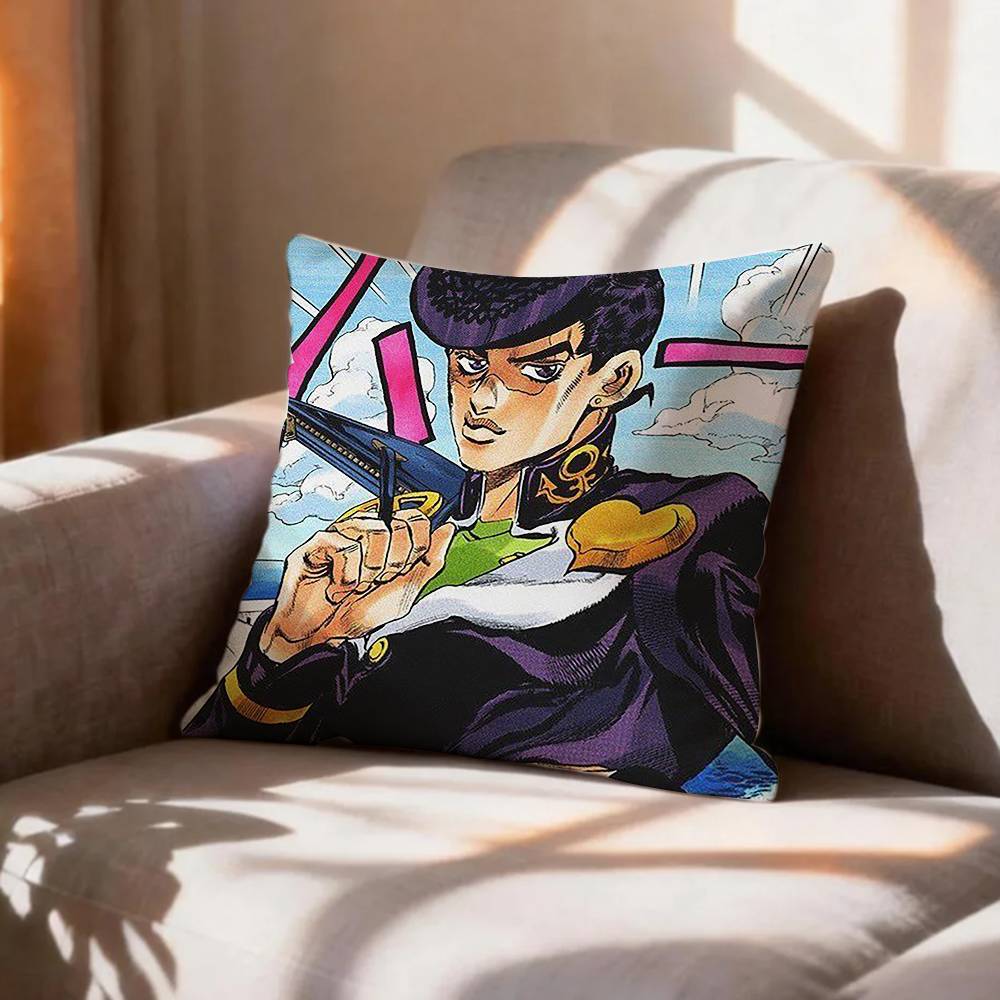 Anime Fanart JJosuke HHigashikata  Pillow Case Pattern Printed Pillowcase For Living Room Sofa Cushion Cover