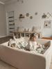 Beige foam playground step