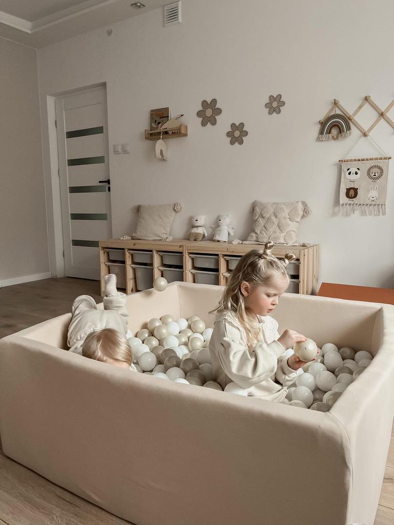 Beige foam playground step
