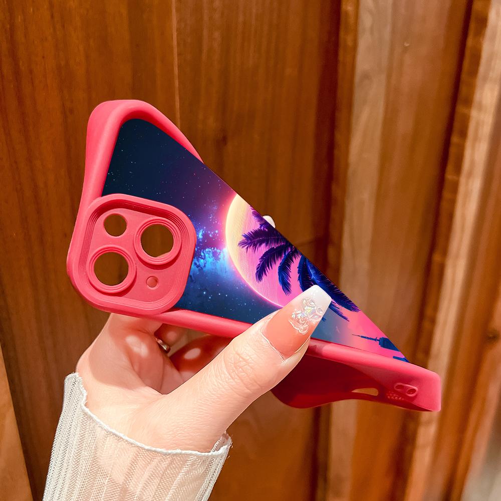 Weiches Silikon-Telefongehäuse mit quadratischem Leiterdruckmuster, vollständige Abdeckung, Kamera, stoßfestes Schutzgummigehäuse für Samsung