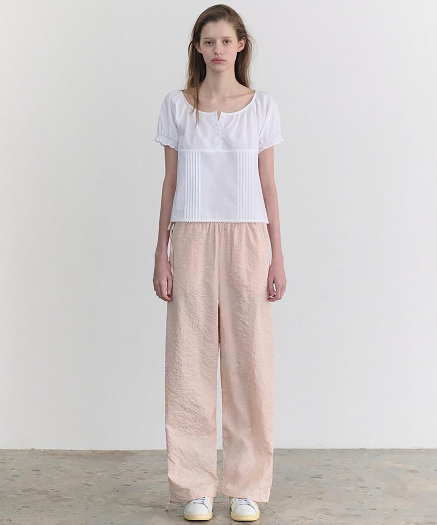 ANDNEEDS Mellow Side String Pants (Peach)