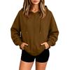 Women's Half Zip Pullover Hooded Sweatshirt for Fall Winter