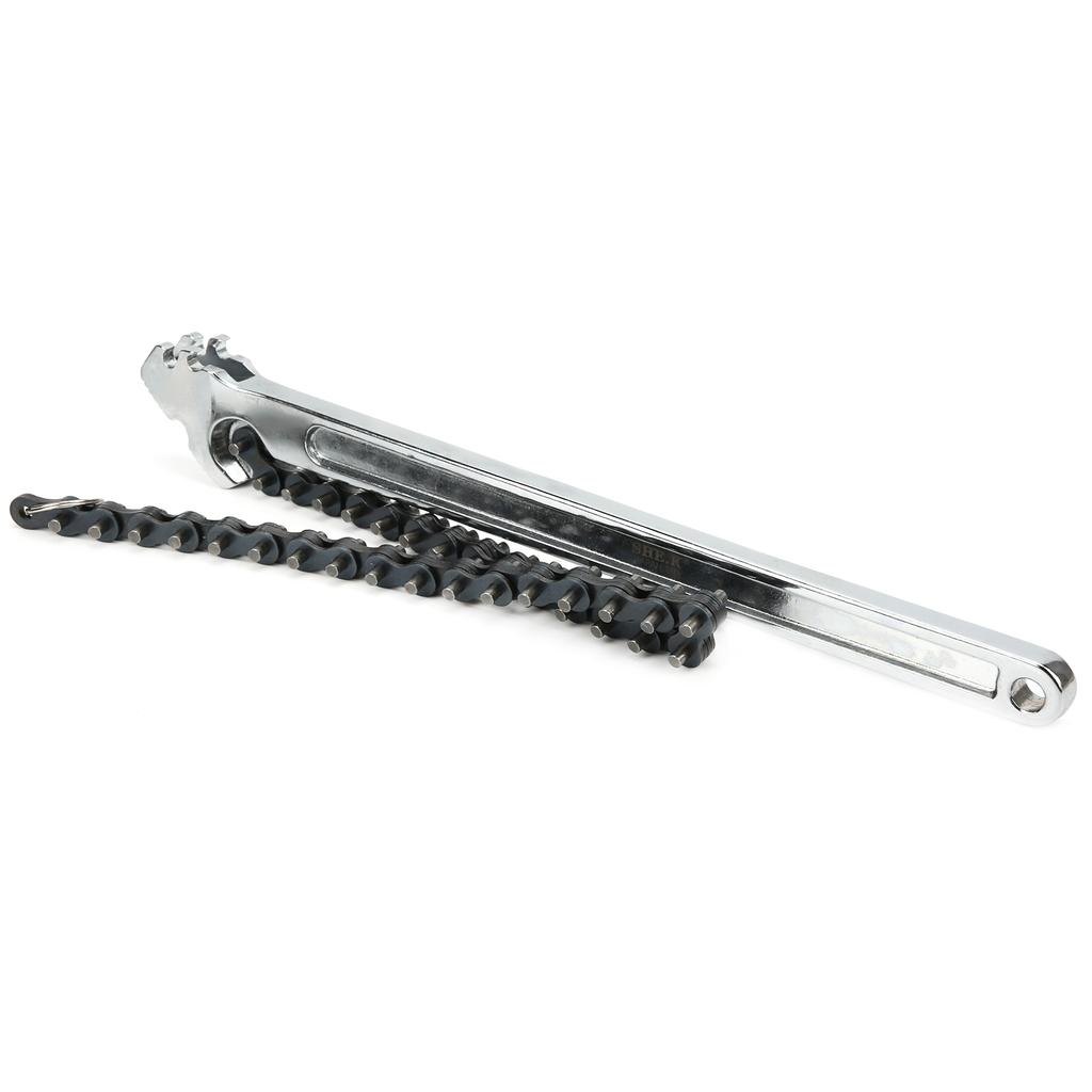 Chain Wrench High Hardness Surface Polished ChromePlated Chrome Vanadium Steel Hand Tool(15in )
