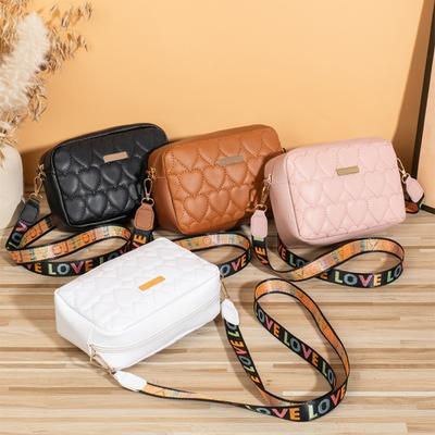 Heart Shaped Embroidered Bag S Small Bag Daily Versatile Crossbody Bag Shoulder Bag
