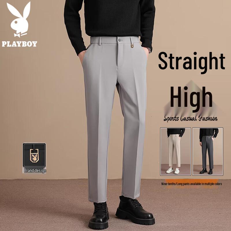 

Playboy Men s Casual Business Straight-Leg Pants 38