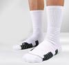 Natural Cotton High Tube Sports Socks Reinforced Heel Toe Antis Odor Daily Workout Basics