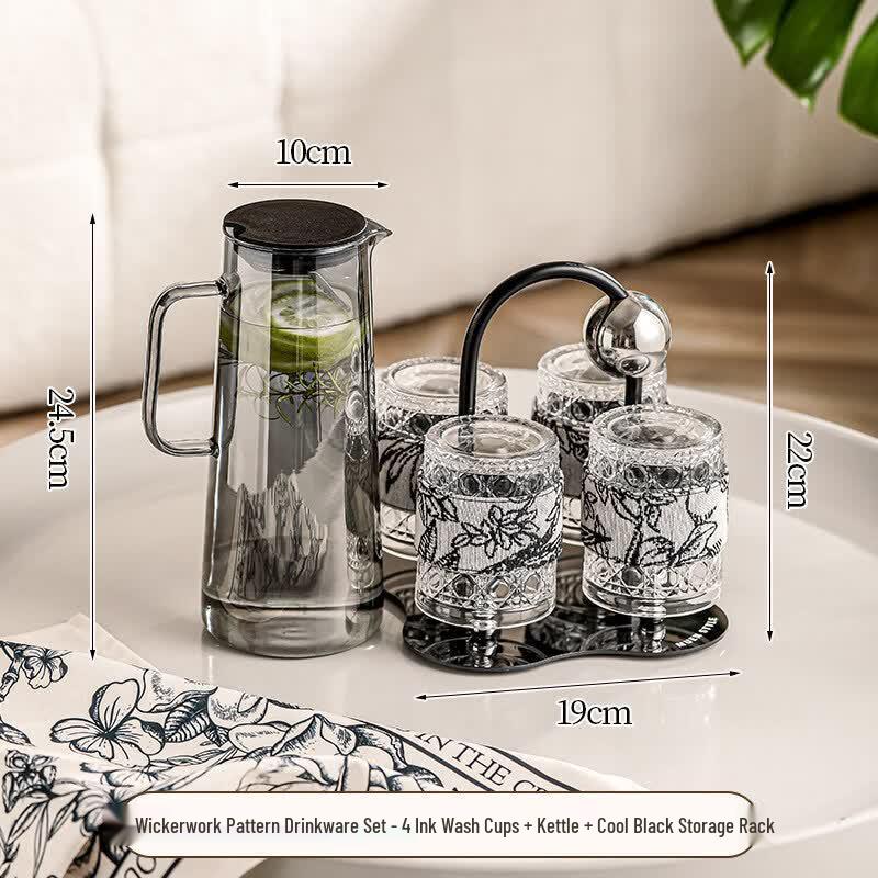 Premium Glass Drinking Cup Set