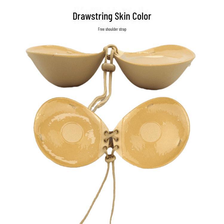 Nová silikonová neviditelná podprsenka pro svatební šaty – 5CM zesílená, 3D podpora, bez zad a bezešvý design.