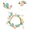 Easter Eggs Ring Wreath Artificial for Front Door Handcraft Spring Decor Home Indoor