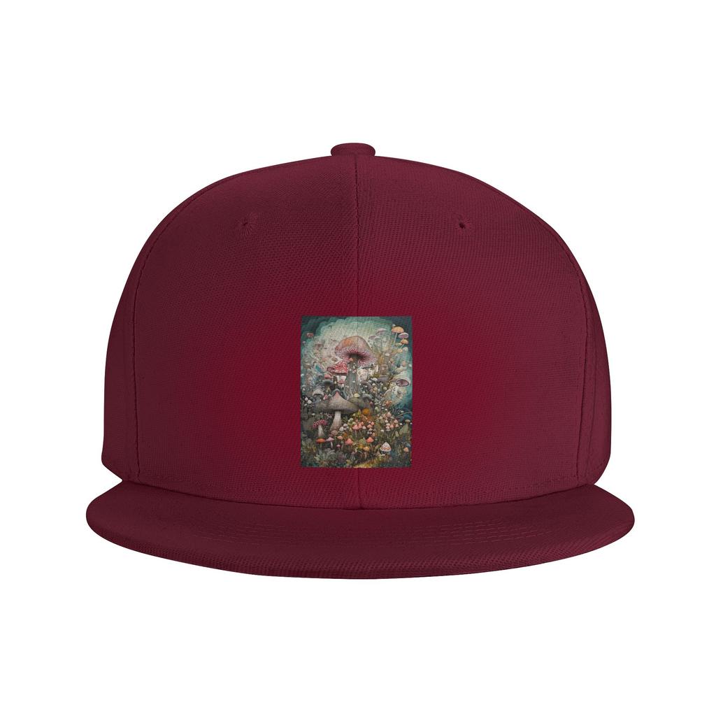 Magical Mushroom Field Baseball Caps Snapback Fashion Baseball Hats Breathable Casual Casquette Outdoor for Unisexs And WoUnisexs