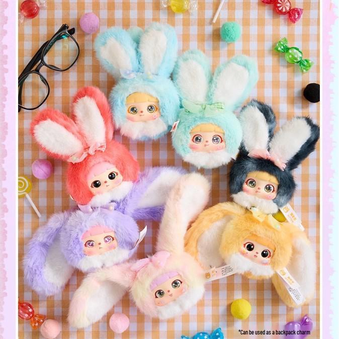 New Colorful Kitten & Rabbit Blind Box: Cute Plush Doll Pendant Gift