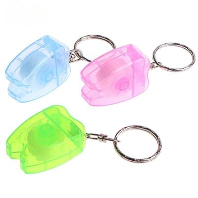 1 fil dentaire de 15 m, porte-clés, soins bucco-dentaires, nettoyage des dents, hygiène bucco-dentaire, santé, fil propre, fil dentaire portable