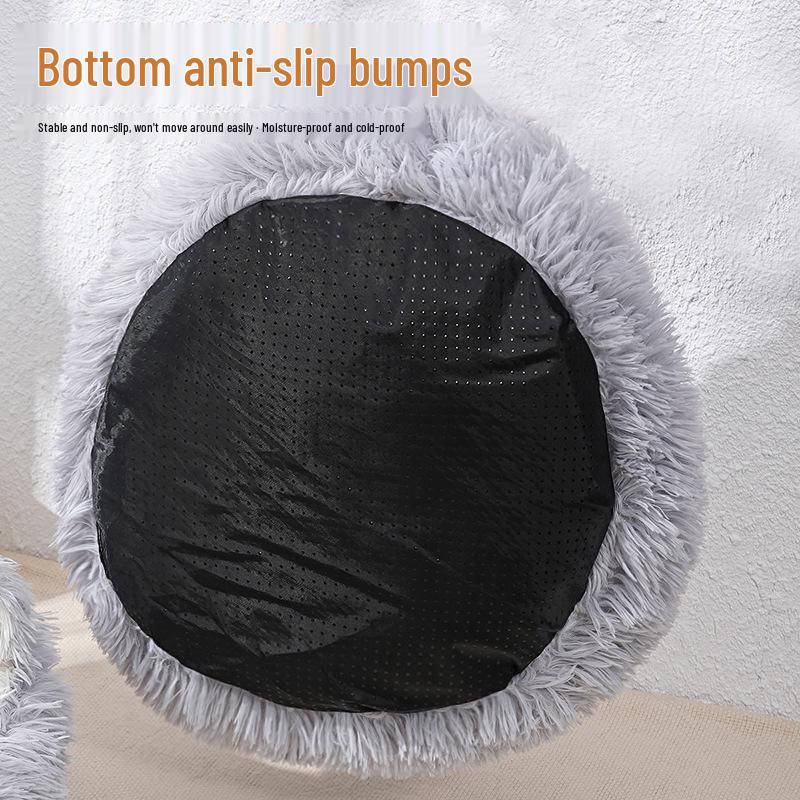 Zimowe przytulne legowisko dla zwierząt: Półotwarte Legowisko dla Kotów i Psów