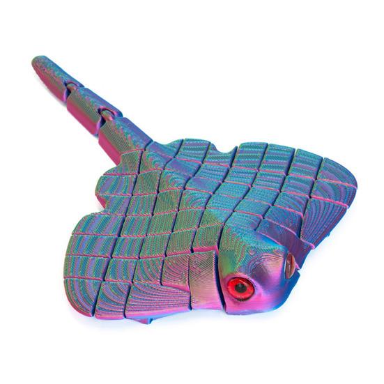 Figurinha de Peixe-Morcego Impressa em 3D Modelo de Animal Marinho Colecionável para Crianças Adultos Decoração de Mesa Executiva para Casa/Escritório