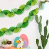 Hawaii Forest Green Wedding & Party Decor: Origami Paper Fan Theme