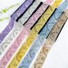 5Cm Handmade Bead Embroidery Ethnic Style Barcode Decorative Clothing Hanfu Cuffs Collar Lace Accessories