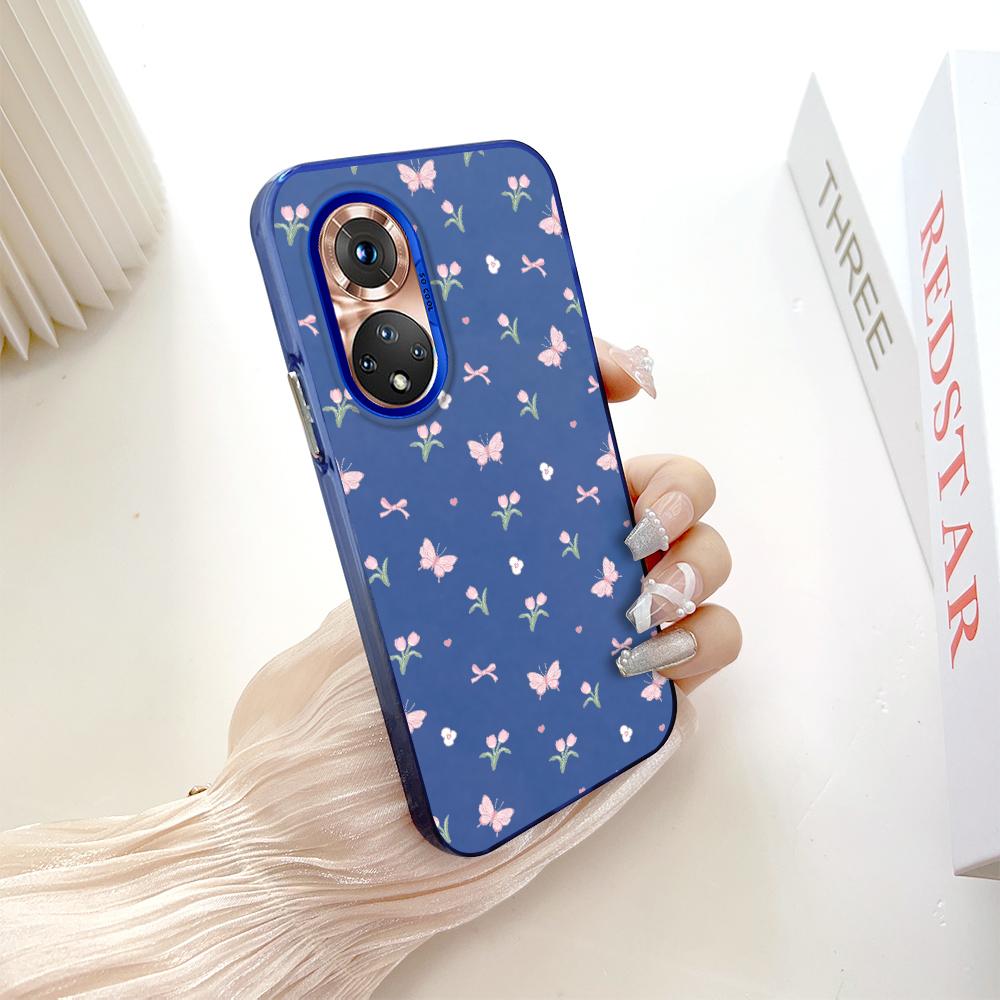 Painted Pattern Colorful Sliver Double Sided Hard Shell Shockproof Anti-fall Phone Casing for Huawei Honor Infinix Tecno iPhone