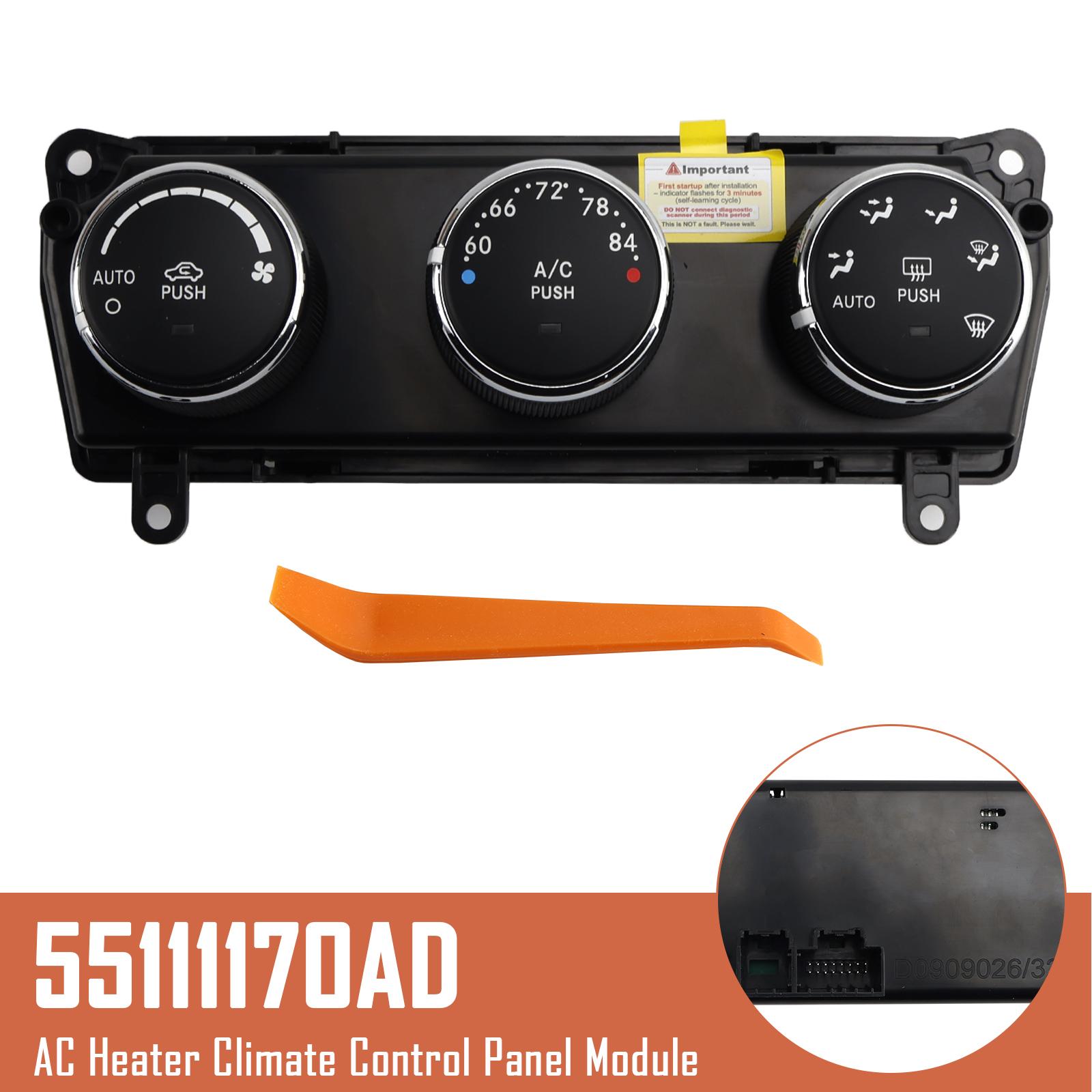 AC Heater Climate Control Panel Module for Jeep Wrangler 2011-2013 55111170AD