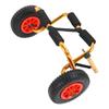Canoe Carrier Dolly With 10in Solid Tires Adjustable Foldable Aluminum Universal Fit for Kayaking Small Boats