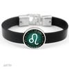 Aries Gemini Cancer Leo Virgo Libra Scorpio Sagittarius Capricorn Aquarius Pisces Zodiac Sign Horoscope Genuine Leather Bracelet