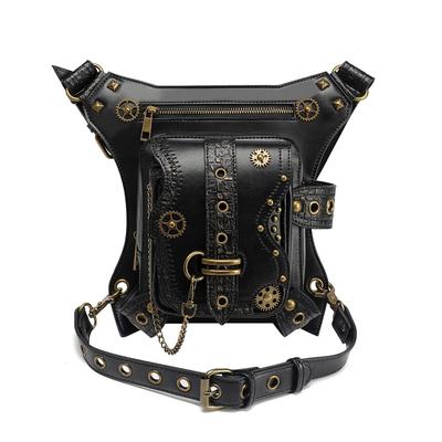 Damentaschen, europäische und amerikanische Punk-Motorradkettentaschen, Nischen-Retro-Hüfttaschen, Herren-Outdoor-Handy-Hüfttaschen