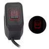 22mm Motorcycle Handlebar Switch Control Button Waterproof Universal for HeadlightRed