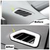 Car Silver Dashboard Air Outlet / Gear Shift Box / Window Lift Button Cover Trim Accessories For Geely Coolray sx11