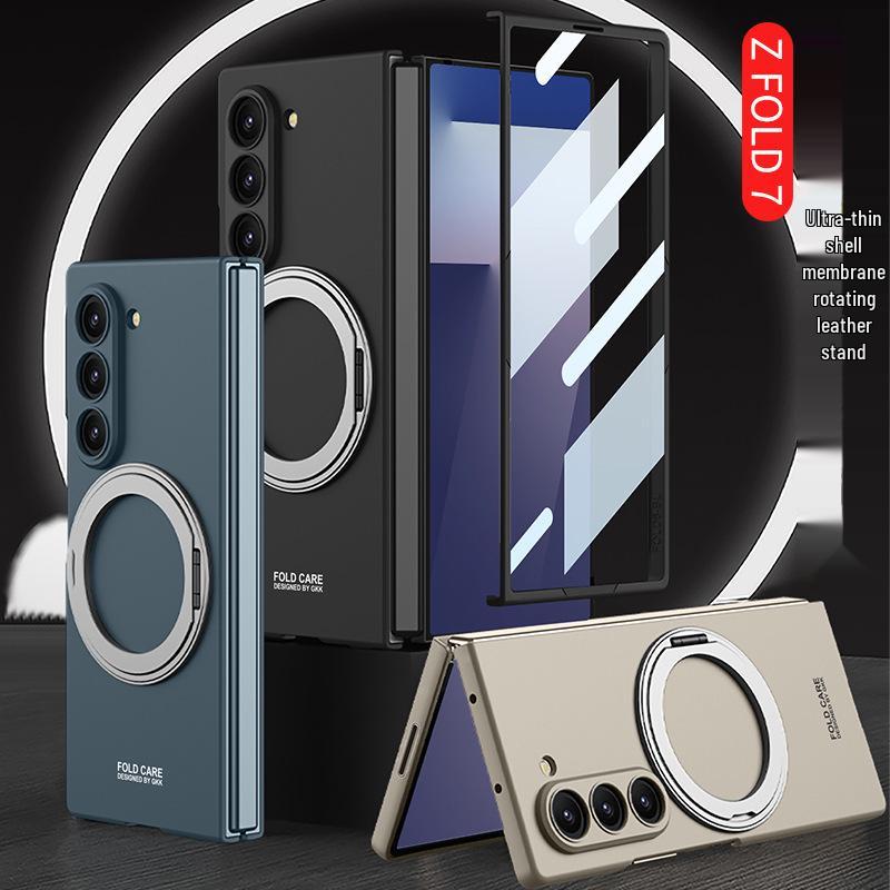 Samsung Z Fold7 Ultra-Thin Rotating Stand Case with Wireless Charging
