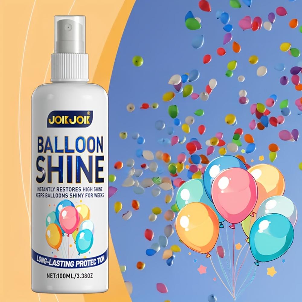 Spray nabłyszczający do balonów – Długotrwały połysk z efektem antyoksydacyjnym dla przyciągających wzrok dekoracji imprezowych