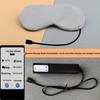 Rechargeable USB Faux Silk Eye Mask with Aroma Bag - Light Blocking, Hot Compress, Relieves Eye Fatigue, Breathable and Soothing for Women.