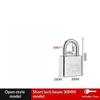 1 Pcs High Security Stainless Steel Keyed Alike Padlocks Cut Resistant Shackle For Gates Lockers Warehouse