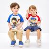House Hot for boys and [Miki Biscuits] Short-sleeved T-shirt girls, baby, kids, children's clothing, blue, 110cm, 72-5205-142