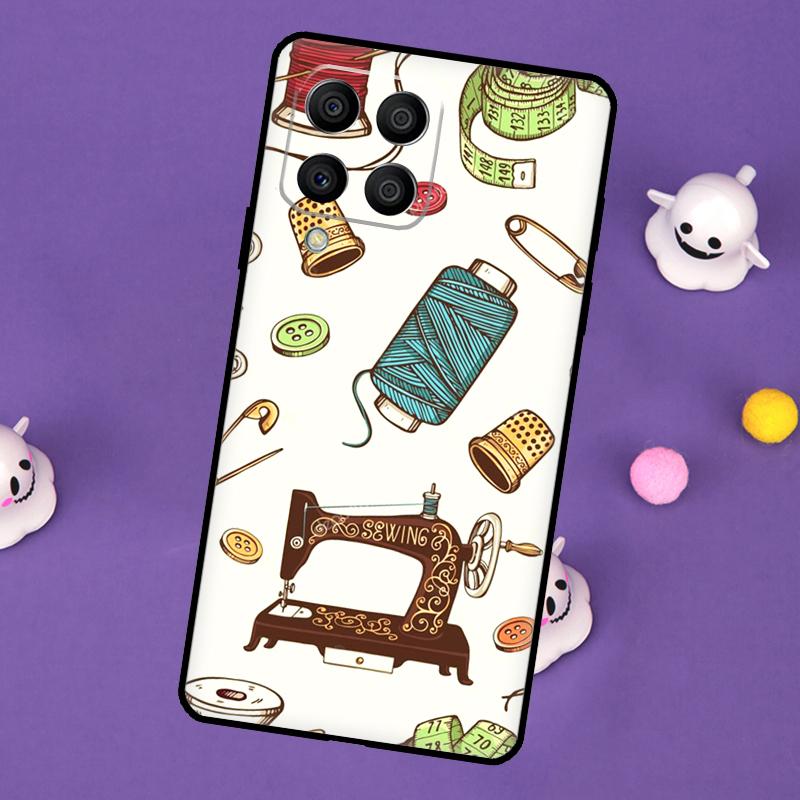 Sewing Machine Cover For Samsung Galaxy M32 M52 M12 M13 M33 M23 M53 M15 M55 M31 M51 M14 M34 M54 M20 Case