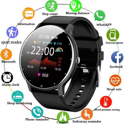 LIGE Smartwatch Damen Herren Damen Geschenk Sport Fitness Herren Uhren Herzfrequenzmesser Wasserdichte Smartwatch Für Android IOS